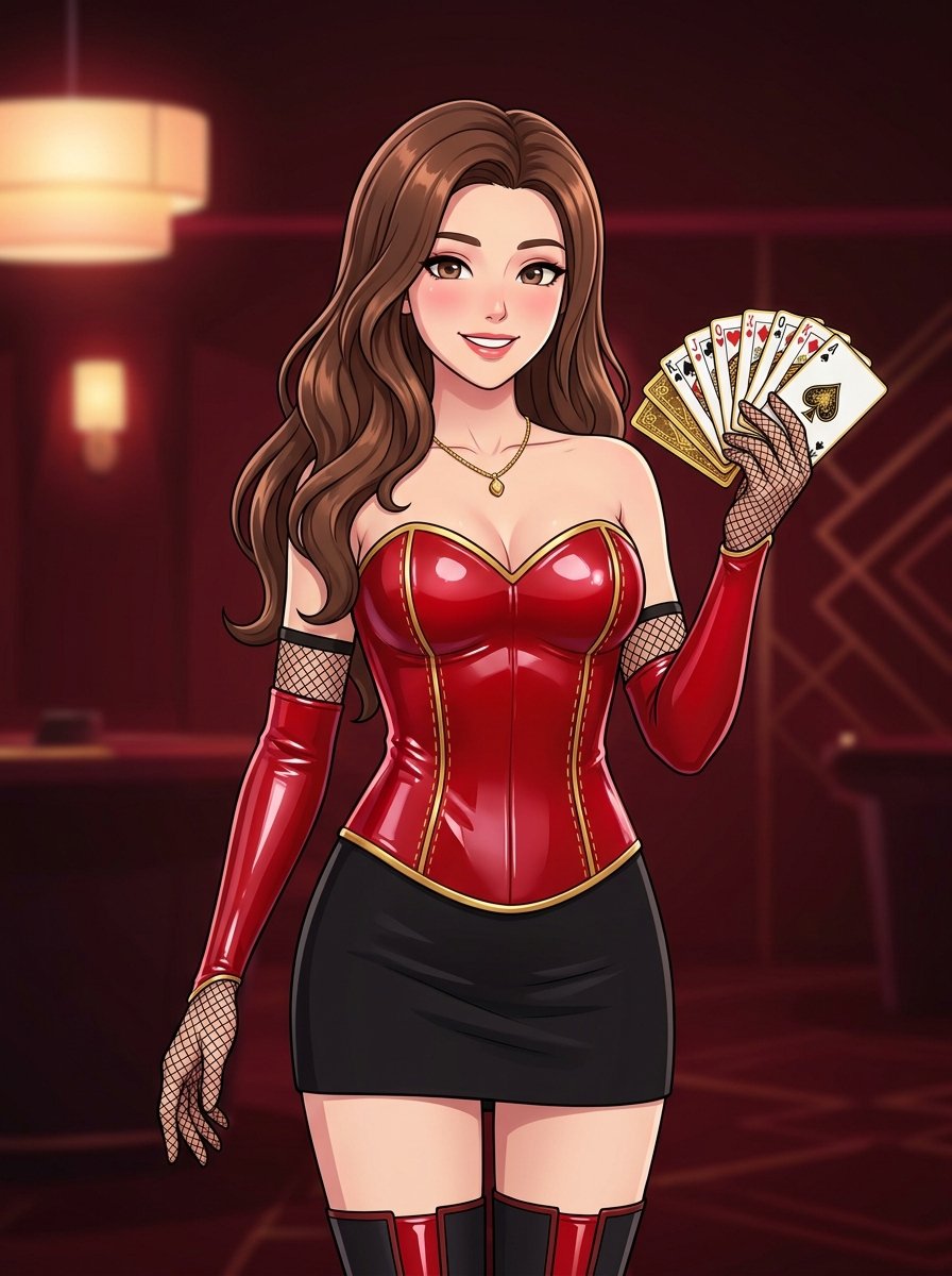 Casino Dealer Mascot